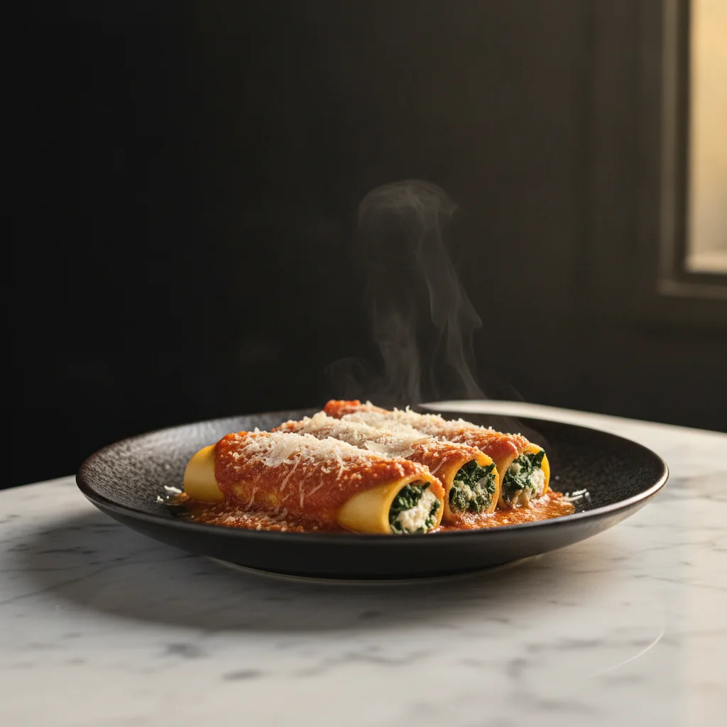 Cannelloni Marinara cu parmezan